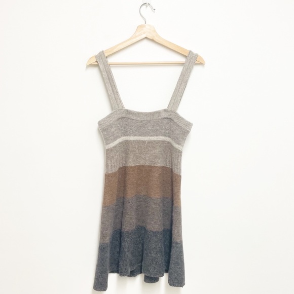 Free People Wool Earthy Tone Knit Dress - Picture 2 of 5